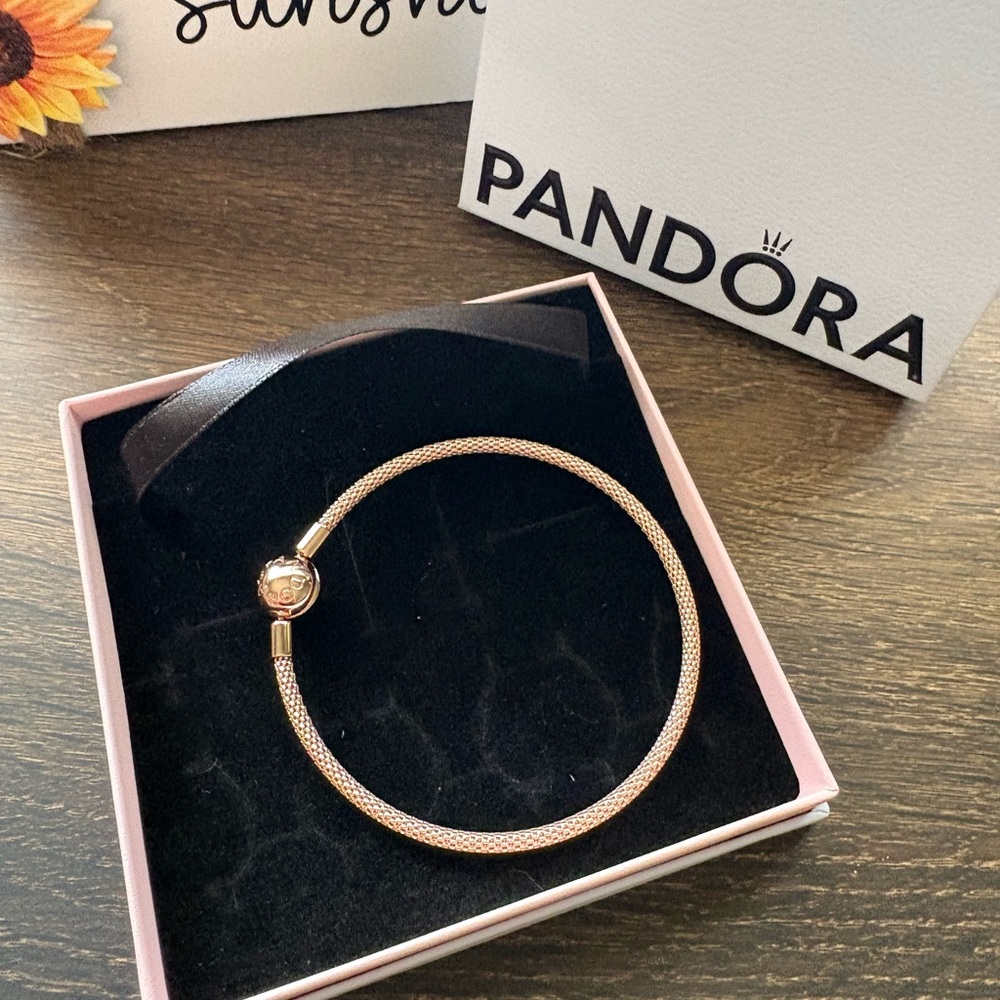 Pandora Rose Gold Mesh Bracelet